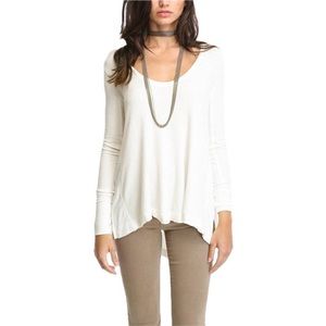 We the free for Free People Malibu Thermal Top with Thumbholes in Oatmeal Medium